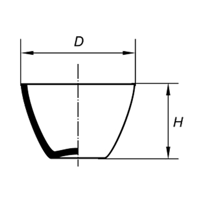 Tygle porcelanowe niskie