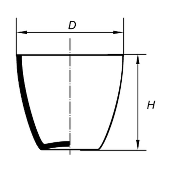 Tygle porcelanowe średnie