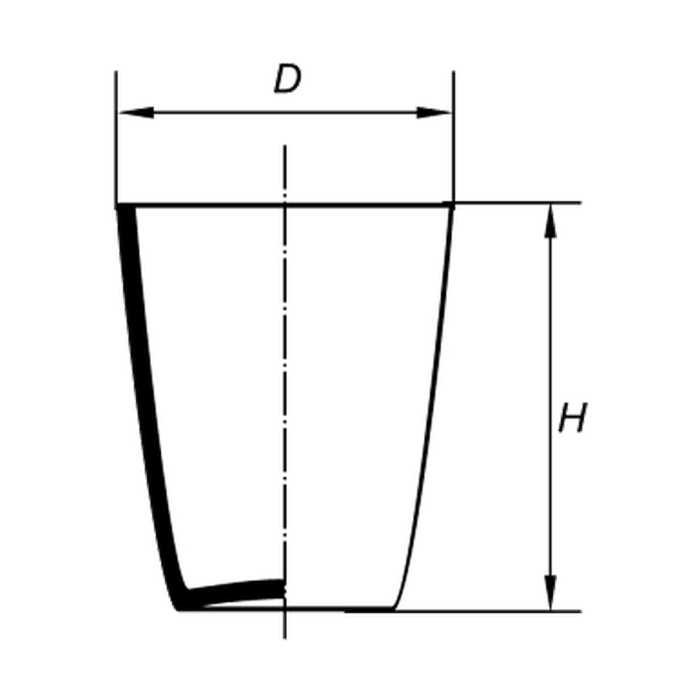 Tygle porcelanowe wysokie