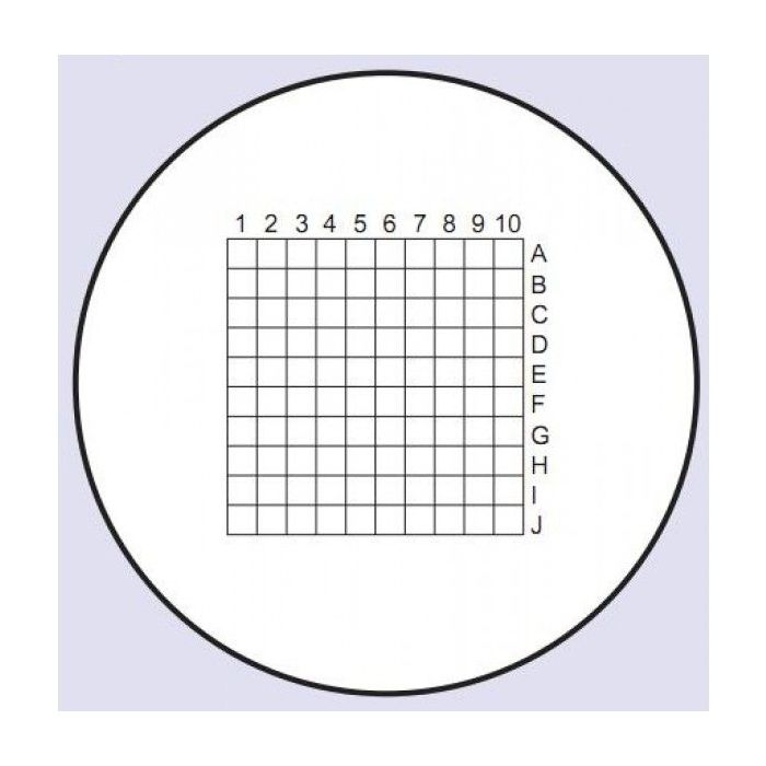 Mikrometr okularowy z siatką 5x5mm