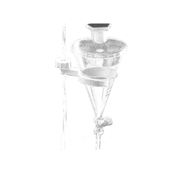 Rozdzielacz stożkowy z PMP 500ml