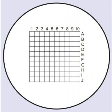 Mikrometr okularowy z siatką 5x5mm