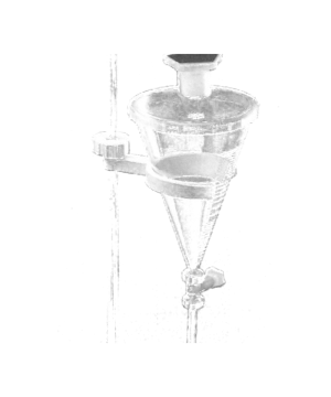 Rozdzielacz stożkowy z PMP 500ml