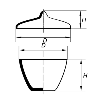 Pokrywki porcelanowe do tygli