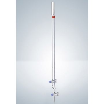 Mikrobiurety Banga kran prosty z paskiem Schellbacha, kurki szklane