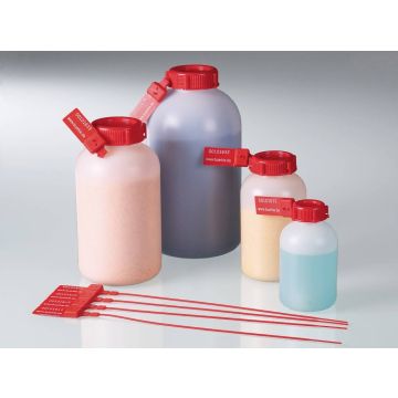 Butelki z HDPE, z możliwością plombowania